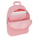 Safta Kappa Basics Zaino per laptop fino a 14,1" - Interno imbottito - Tasca per tablet - Doppia maniglia - Spallacci ergonomici - 20 L - 310x160x410 mm - Colore rosa - immagine 4