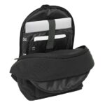 Safta el Ganso Basics Black Zaino per laptop fino a 15,6" - Interno imbottito - Connettore USB - Base imbottita - Spallacci ergonomici - Maniglia superiore - 24,55 L - 310x180x440 mm - Colore nero - immagine 5