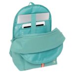 Safta el Ganso Basics Aquarelle Zaino per laptop fino a 15,6" - Antifurto - Connettore USB - Base imbottita - Tasca frontale - Doppia maniglia - Ergonomico - 24,55 L - 310x180x440 mm - Colore menta - immagine 5