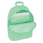 Safta Kappa Basics Zaino per laptop fino a 14,1" - Tasca per tablet - Doppia maniglia - Spallacci ergonomici - Schienale traspirante - 20 L - 310x160x410 mm - Colore menta - immagine 4