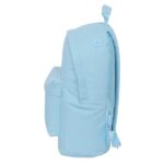 Safta Kappa Basics Celeste Zaino per laptop fino a 14,1" - Tasca per tablet - Doppia maniglia - Spallacci ergonomici - Schienale traspirante - 20 L - 310x160x410 mm - Colore azzurro - immagine 3