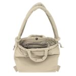 Safta Moos Capsula Zaino per laptop fino a 14,1" - Chiusura magnetica - Chiusura con lacci - Manici imbottiti - Tasca esterna - 18,80 L - 400x170x310 mm - Colore beige - immagine 5