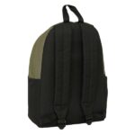 1" - Portabottiglie - Doppia maniglia - Spallacci ergonomici - Schienale imbottito - Maniglia superiore - 310x130x430 mm - Colore nero e verde