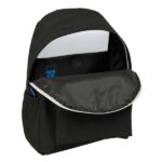 Safta Munich Road Zaino per laptop fino a 14,1" - Interno imbottito - Tasca frontale - Portabottiglie - Doppia maniglia - Spallacci ergonomici - Maniglia superiore - 310x130x430mm - Colore nero - immagine 4