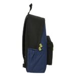 Safta Munich Track Zaino per laptop fino a 14,1" - Tasca frontale - Portabottiglie - Doppia maniglia - Spallacci ergonomici - Maniglia superiore - 310x130x430mm - Colore blu navy - immagine 3