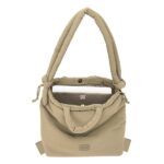 Safta Moos Capsula Zaino per laptop fino a 14,1" - Chiusura magnetica - Tasca interna - Chiusura con cordoncini - Tasca esterna - Manici imbottiti - 18,80 L - 400x170x310 mm - Colore beige - immagine 4