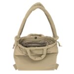 Safta Moos Capsula Zaino per laptop fino a 14,1" - Chiusura magnetica - Tasca interna - Chiusura con cordoncini - Tasca esterna - Manici imbottiti - 18,80 L - 400x170x310 mm - Colore beige - immagine 5