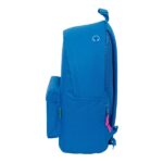 Safta Benetton Basics Azulina Zaino per laptop fino a 14,1" - Tasca per tablet - Tasca posteriore - Doppia maniglia - Spallacci ergonomici - Maniglia superiore - 20 L - 310x160x410 mm - Colore blu - immagine 3