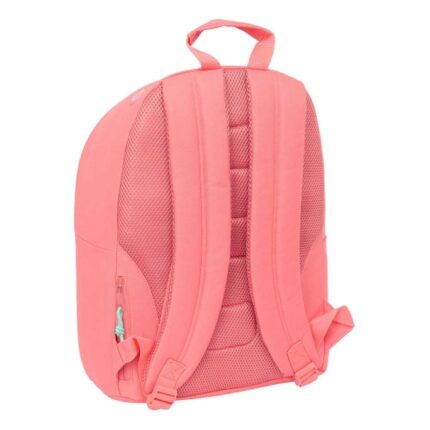 1" - Tasca per tablet - Cinghia per chiavi - Tasca posteriore - Doppia maniglia - Manico rivestito - 20 L - 310x160x410 mm - Colore corallo