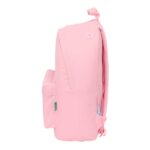 Safta Benetton Basics Zaino per laptop fino a 14,1" - Tasca per tablet - Tasca posteriore - Doppia maniglia - Maniglia superiore - 20 L - 310x160x410 mm - Colore rosa pastello - immagine 3