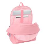 Safta el Pulpo Zaino per laptop fino a 15,6" - Antifurto - Connettore USB - Base imbottita - Tasca frontale - Doppia maniglia - Spallacci ergonomici - 24,55 L - 310 x 180 x 440 mm - Colore rosa - immagine 5