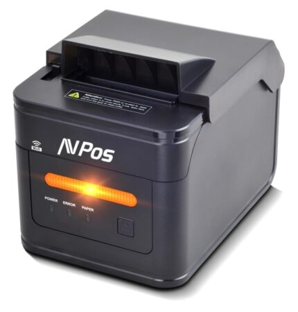 AVPos AVP-K46W Stampante termica per biglietti da cucina K46W - Segnalatore luminoso e acustico - Copertura resistente all'acqua