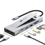 Leotec LEDS07 Docking Station USB C 8 in 1 con slot SSD M.2 - HDMI 4K - Power Delivery 100W - USB 3.2 e USB C 10Gbps - Lettore SD e MicroSD - Compatibile con SSD NVMe e SATA - Corpo in alluminio - immagine 2