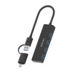 Hub USB 3.1 USB-A/USB-C Aisens - 4xUSB-A - 15 cm - Colore nero - immagine 3