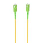 Aisens Cavo in fibra ottica Patch cord G657A2 3.0 9/125 SMF Simplex CPR Dca LSZH - SC/APC-SC/APC - 20M - Colore giallo