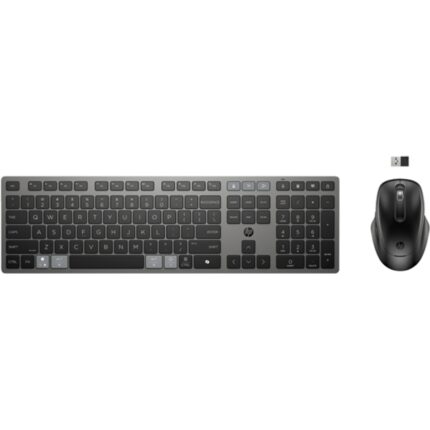 HP 725 Combo Tastiera e mouse wireless ricaricabili multi-dispositivo - Bluetooth + 2