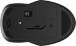 HP 255 Mouse wireless doppio Bluetooth/2,4 GHz - Ambidestro - Sensore ottico 1600 DPI multisuperficie - Autonomia fino a 12 mesi - Lati antiscivolo e clic silenzioso - Dongle USB-A incluso - Colore nero - immagine 4