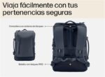 Zaino espandibile HP Travel per laptop 15,6" 25-30 L - Poliestere resistente - Scomparto imbottito - Tasca RFID e nascosta - Cerniere con chiusura - Cinghie imbottite e cinghia sternale - Colore grigio - immagine 3