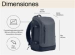 Zaino espandibile HP Travel per laptop 15,6" 25-30 L - Poliestere resistente - Scomparto imbottito - Tasca RFID e nascosta - Cerniere con chiusura - Cinghie imbottite e cinghia sternale - Colore grigio - immagine 4