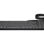 Tastiera USB retroilluminata HP 405 - 12 tasti programmabili - Retroilluminazione LED bianca a 3 livelli - Tasti silenziosi a profilo ribassato - Inclinazione regolabile - Resistente agli schizzi - Colore nero