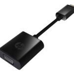 Adattatore HP da HDMI a VGA - Supporta risoluzioni 720p e 1080p - Connettore HDMI maschio a VGA femmina - Design compatto e portatile - Compatibile con Ultrabook e laptop HP - Colore nero