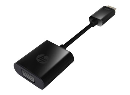 Adattatore HP da HDMI a VGA - Supporta risoluzioni 720p e 1080p - Connettore HDMI maschio a VGA femmina - Design compatto e portatile - Compatibile con Ultrabook e laptop HP - Colore nero