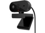 HP 325 Webcam Full HD 1080p - Grandangolo 66° - Microfono integrato - Correzione automatica della luce e dell'immagine - Rotazione a 360° e supporto per treppiede - USB‑A - Colore nero