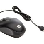 Mouse USB HP Travel Mouse - 1000 DPI - Design ultraleggero e supercompatto per viaggiare - 2 pulsanti + rotellina di scorrimento - Ambidestro - Colore nero