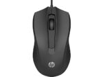 Mouse USB HP 105 - Sensore ottico 1600 DPI - Design ergonomico ambidestro - 3 pulsanti con rotellina di scorrimento - Leggero e resistente - Colore nero