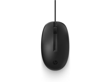 Mouse USB HP 125 - Sensore ottico 1200 DPI - Design ergonomico ambidestro - 3 pulsanti con rotellina di scorrimento - Colore nero