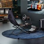 Cromad Slim Racing Seat Sedile simulatore di corsa - Supporto per pedali e volante regolabili - Design pieghevole - immagine 5