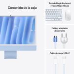 Apple iMac M4 All-in-One 24" Retina 4.5K - 16 GB - 256 GB - CPU 10N - GPU 10N - Colore blu - immagine 5