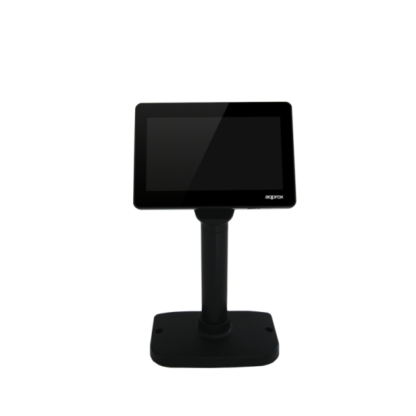 Approx Visore cliente LCD per POS - 7" - Altezza regolabile - Colore nero Approx Visore cliente LCD per POS - 7" - Altezza regolabile - Colore nero