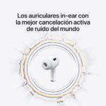 Apple AirPods Pro 3 2025 Auricolari wireless - Cancellazione attiva del rumore migliorata di 2 volte - Sensore di frequenza cardiaca integrato - Traduzione in tempo reale - Autonomia fino a 8 ore ANC - immagine 3