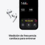 Apple AirPods Pro 3 2025 Auricolari wireless - Cancellazione attiva del rumore migliorata di 2 volte - Sensore di frequenza cardiaca integrato - Traduzione in tempo reale - Autonomia fino a 8 ore ANC - immagine 4