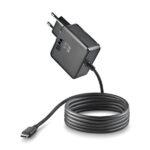 NGS GAN 65W‑C Caricatore da muro GaN 65W - USB‑C - PD3.0 PPS - Ricarica intelligente per laptop/tablet/smartphone - Protezione da sovraccarico e cortocircuiti - Cavo da 1