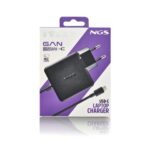 NGS GAN 65W‑C Caricatore da muro GaN 65W - USB‑C - PD3.0 PPS - Ricarica intelligente per laptop/tablet/smartphone - Protezione da sovraccarico e cortocircuiti - Cavo da 1,5 m - Colore nero - immagine 5