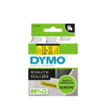 Dymo LM D1 45018 Nastro per etichette originale per stampante - Testo nero su sfondo giallo - Larghezza 12 mm x Lunghezza 7 m - immagine 2