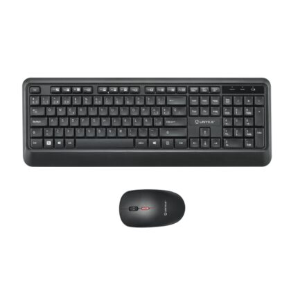 Unykach UK39 Pacchetto tastiera wireless compatta + mouse wireless 1600 dpi