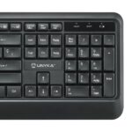 Unykach UK39 Pacchetto tastiera wireless compatta + mouse wireless 1600 dpi, 3 pulsanti, uso ambidestro - Colore nero - immagine 4
