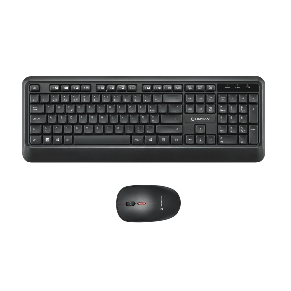 Unykach UK39 Pacchetto tastiera wireless compatta + mouse wireless 1600 dpi Unykach UK39 Pacchetto tastiera wireless compatta + mouse wireless 1600 dpi