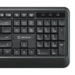 Unykach UK39 Pacchetto tastiera wireless compatta + mouse wireless 1600 dpi, 3 pulsanti, uso ambidestro - Layout portoghese QWERTY PT - Colore nero - immagine 4