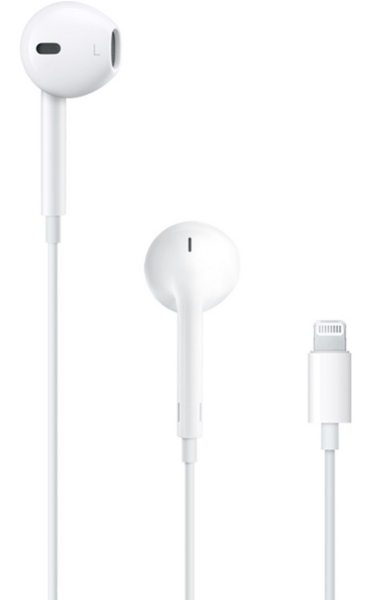 Apple EarPods Auricolari binaurali Lightning - Microfono integrato - Controllo del volume - Colore bianco