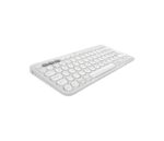 Logitech Pebble Keys 2 K380s Tastiera wireless - Bluetooth + RF Logi Bolt - Tasti silenziosi a profilo ribassato - Easy‑Switch per 3 dispositivi - Formato Mini QWERTY - Batteria fino a 36 mesi - Colore bianco - immagine 4