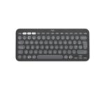 Logitech Pebble Keys 2 K380s Tastiera wireless - Bluetooth + RF Logi Bolt - Tasti silenziosi a profilo ribassato - Easy‑Switch per 3 dispositivi - Formato Mini QWERTY - Batteria fino a 36 mesi - Colore grafite