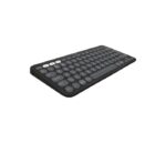 Logitech Pebble Keys 2 K380s Tastiera wireless - Bluetooth + RF Logi Bolt - Tasti silenziosi a profilo ribassato - Easy‑Switch per 3 dispositivi - Formato Mini QWERTY - Batteria fino a 36 mesi - Colore grafite - immagine 3