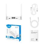 Cudy N300 Router WiFi 4G - Server e client VPN - Alimentazione USB-C - Nano Sim - Controllo cloud con app - Velocità fino a 300 Mbps - Colore bianco - immagine 3