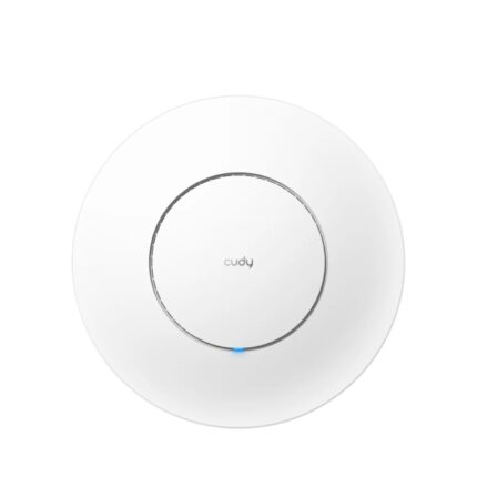 Cudy BE11000 Access Point da soffitto - Tri-band fino a 7 Gbps - WiFi 7 - Copertura 140 m² - fino a 300 dispositivi - PoE passivo - Riavvio automatico - GbE schermato - 231