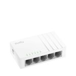 Cudy Switch 5 porte RJ45 - Alimentazione tramite USB-C - Capacità di commutazione 10 Gbps - Indicatori LED - Funzione di monitoraggio IGMP - 88 x 52