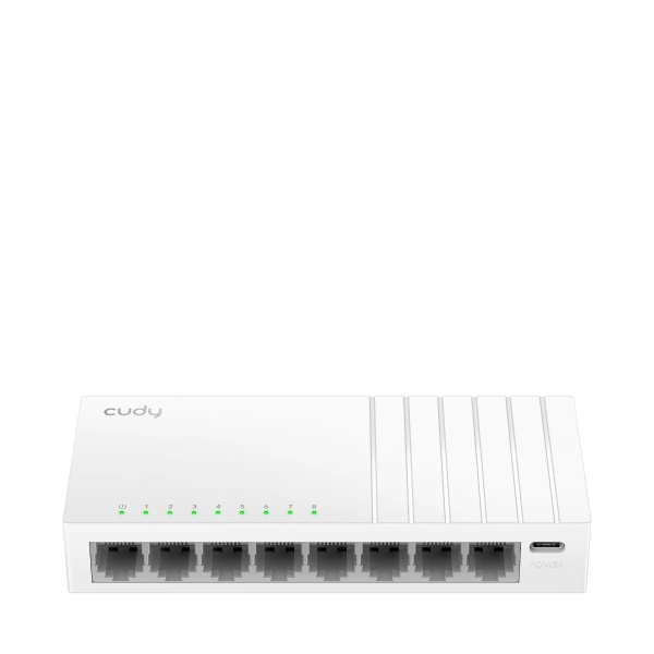 Cudy Switch 8 porte RJ45 - Alimentazione tramite USB-C - Capacità di commutazione 16 Gbps - Indicatori LED - 138 x 61 Cudy Switch 8 porte RJ45 - Alimentazione tramite USB-C - Capacità di commutazione 16 Gbps - Indicatori LED - 138 x 61